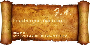 Freiberger Adrienn névjegykártya